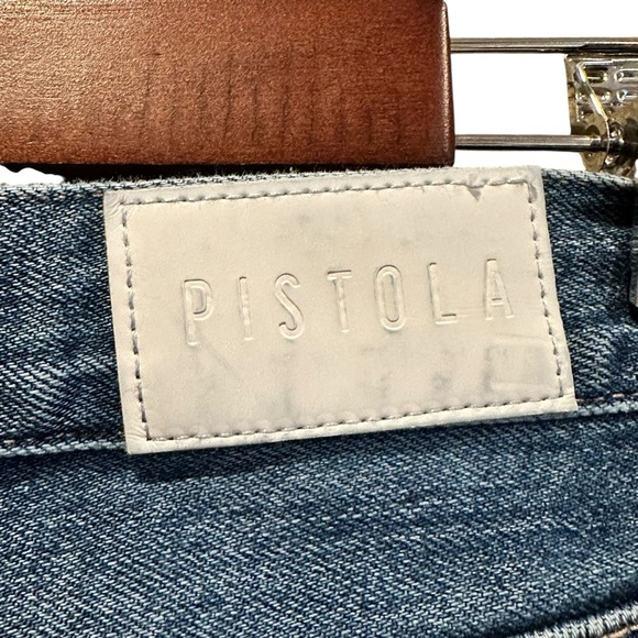 PISTOLA Charlie High Rise Classic Straight Ankle Denim Jeans sz 25 Womens Aurora - Picture 5 of 8